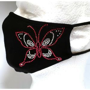 Fashion Mask, Fabric Cotton Mask-Butterfly